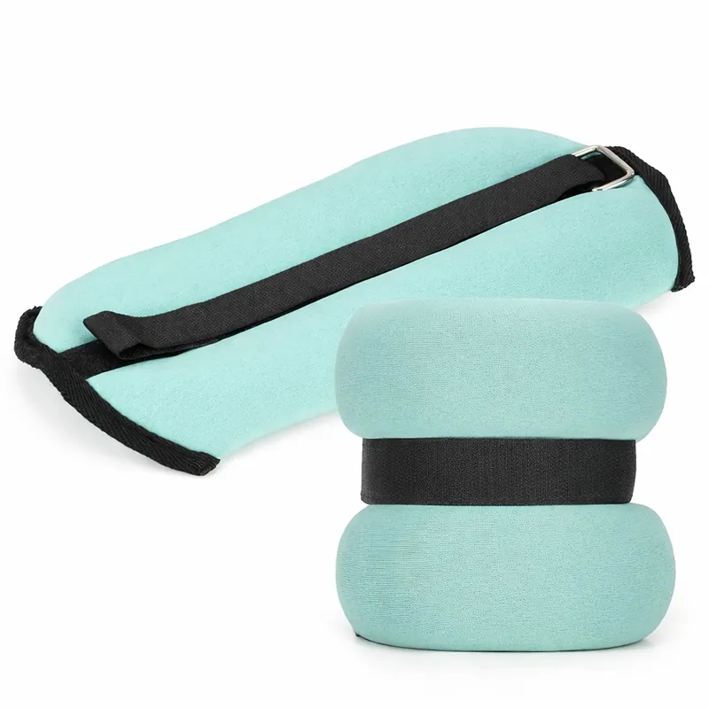 Greutati pentru incheietura mainii si glezna 2×1,5 kg, neopren si nisip fier, 28×13 cm, verde menta Calitate înaltă