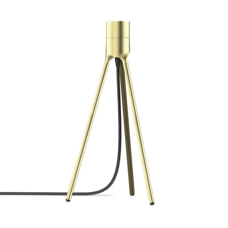 Plată sigură Tripod Suport Lampă de Masă H36 Brushed Brass - UMAGE