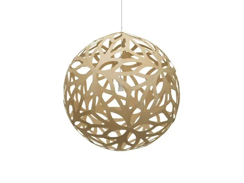 Preferatul clienților Floral Lustră Pendul Ø120 Bamboo - David Trubridge