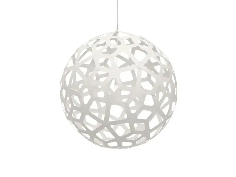 Cel mai vândut Coral Lustră Pendul Ø120 White 2 Sides - David Trubridge