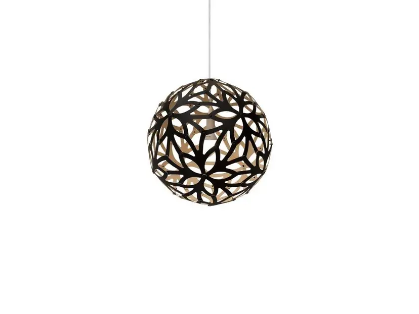 Floral Lustră Pendul Ø40 Black 1 Side - David Trubridge Comandă acum
