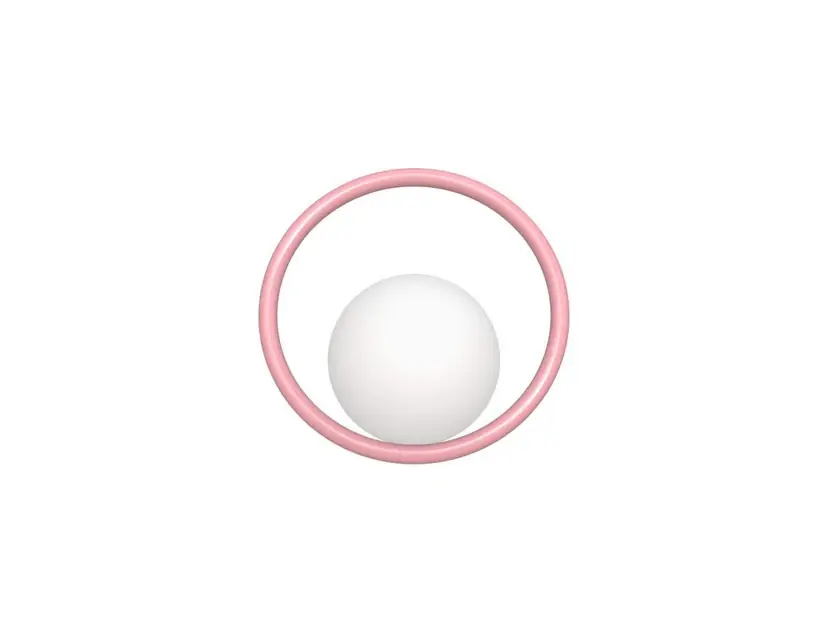Hula Hoop Aplică de Perete HW Bubblegum Pink - Swedish Ninja Calitate înaltă