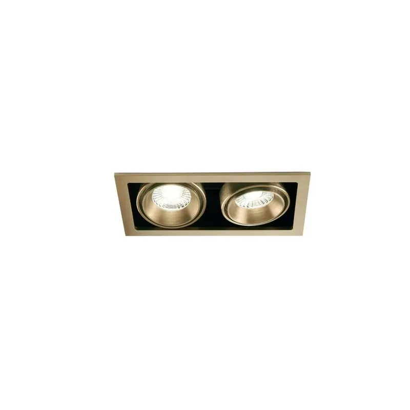 Preferatul clienților Ghost 2 spoturi încastrate 2x6W 2700/3000K alamă - LIGHT-POINT