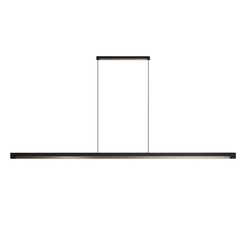 Lampă suspendată Inlay S1900 Linear, negru/aluminiu - Light-Point Comandă acum