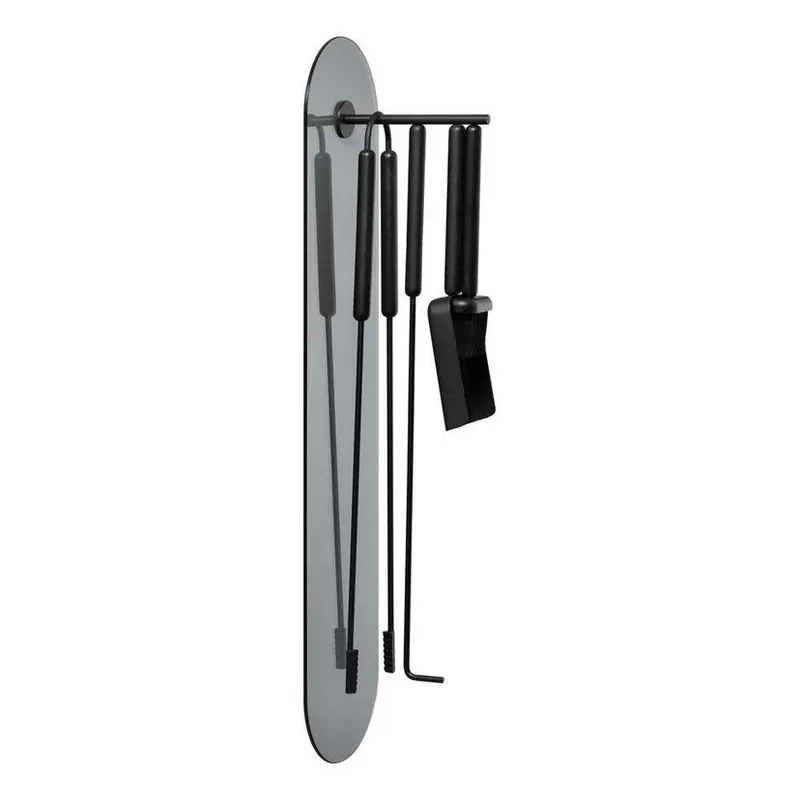 Ashi Set de instrumente pentru șemineu Perete Mounted 5 pcs. Black - Blomus Preț redus