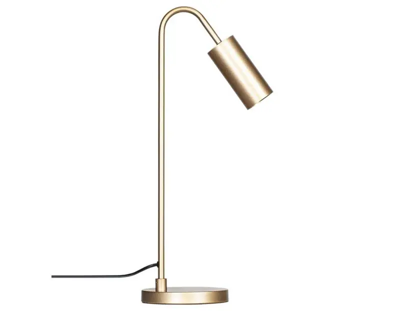 Lampa de masă Curve, auriu mat, metal, GU10, înălțime 51 cm - By Rydéns Super ofertă