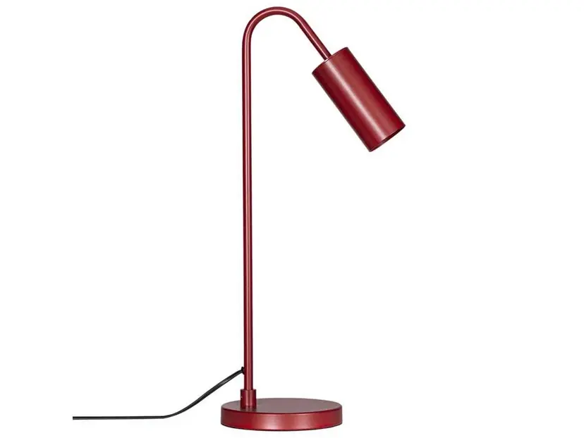 Noutate Lampa de masă Curve, roșu închis, metal, GU10, înălțime 51 cm - By Rydéns