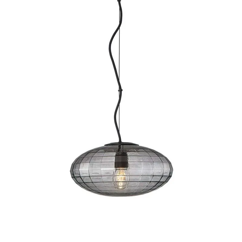 Plată securizată Mesh Lustră Pendul Ø28 Smoke - Halo Design