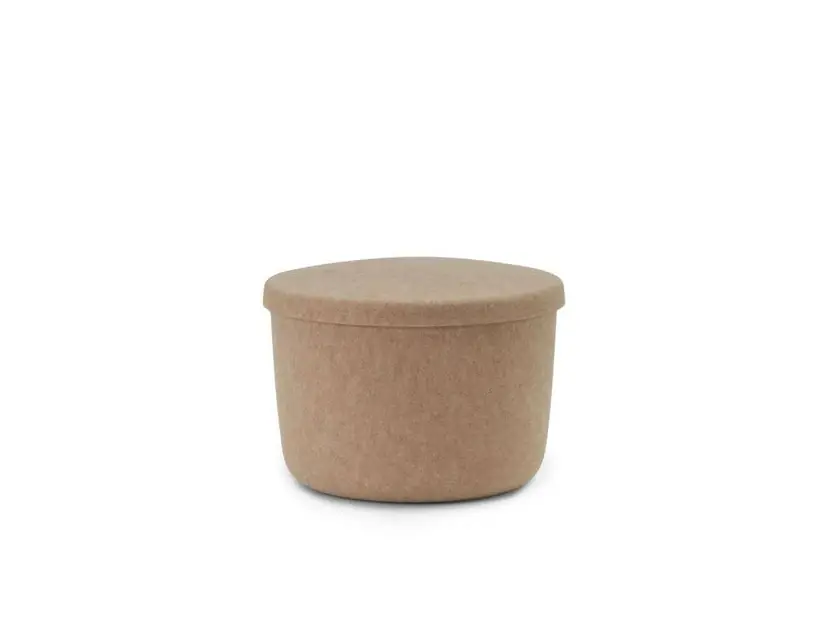 Chilipir Hide Storage Pouf Small Nisip - Normann Copenhagen