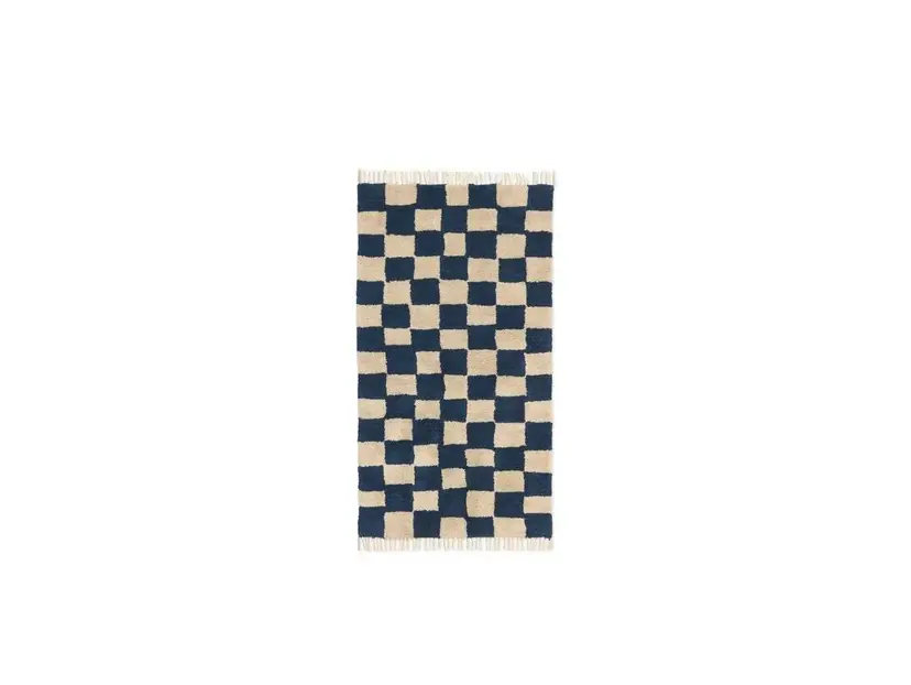 Plată sigură Mara Washable Covor Deep Blue/Warm Nisip - Ferm Living