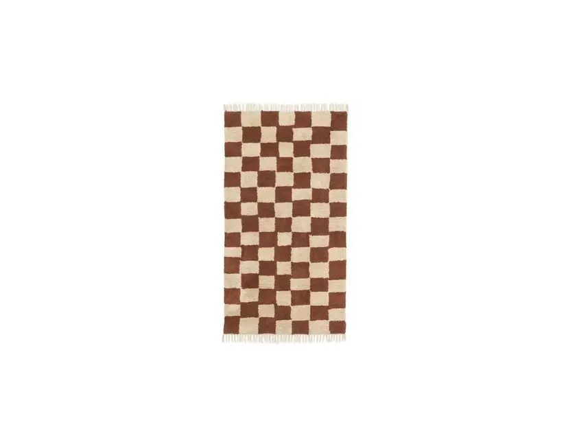 Preț redus Mara Washable Covor Rugină/Warm Nisip - Ferm Living