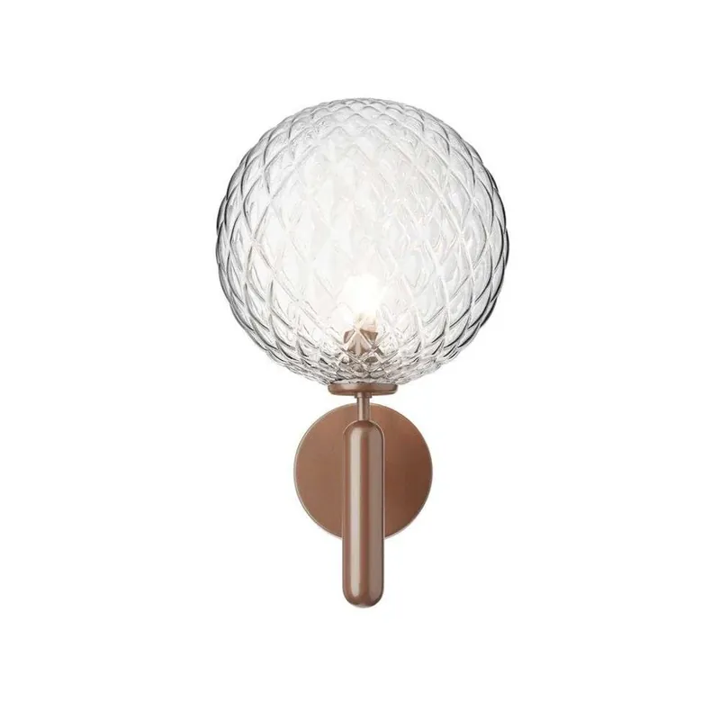 Reducere de preț Nuura aplică de perete pentru exterior Miira, bronz/transparent, Ø 20 cm - Nuura