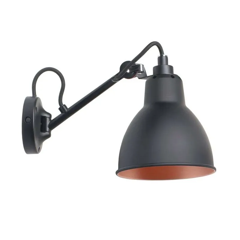 104 Aplică de Perete Black/Black/Copper - Lampe Gras Premium