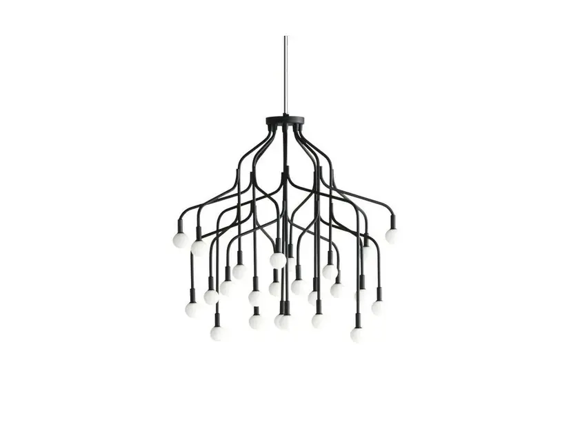 Reducere Vekst Lustră Pendul Large Black - Normann Copenhagen