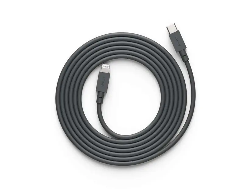 Cable 1 USB-C to Lightning 2m Stockholm Black - Avolt Retur gratuit