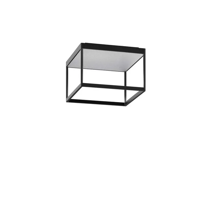 Plată securizată Reflex 2 plafonieră LED, negru/argintiu - Serien.lighting