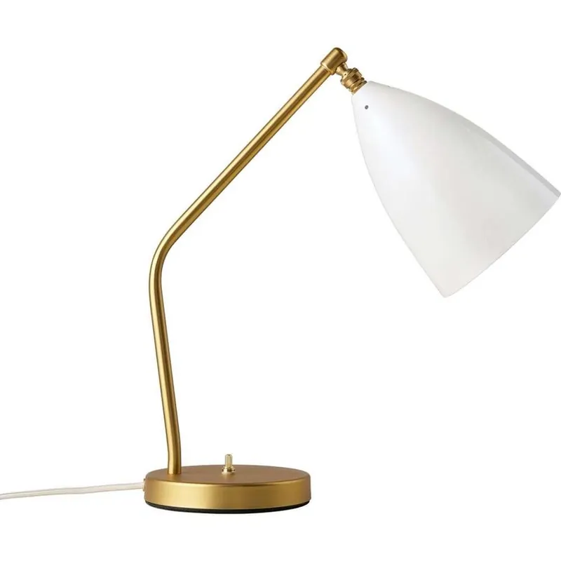 Cel mai bun preț Gräshoppa Veioză Glossy Alabaster White/Brass - GUBI