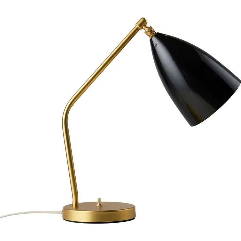 Gräshoppa Veioză Glossy Black/Brass - GUBI Retur gratuit
