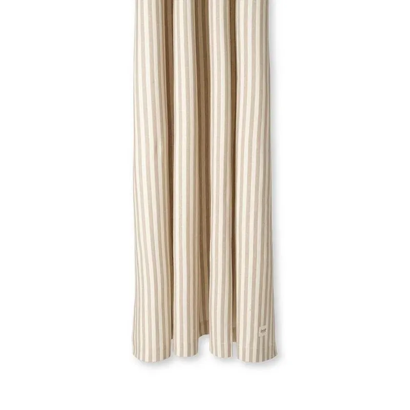Chambray Shower Curtain Sand/Off-White - Ferm Living Livrare expres