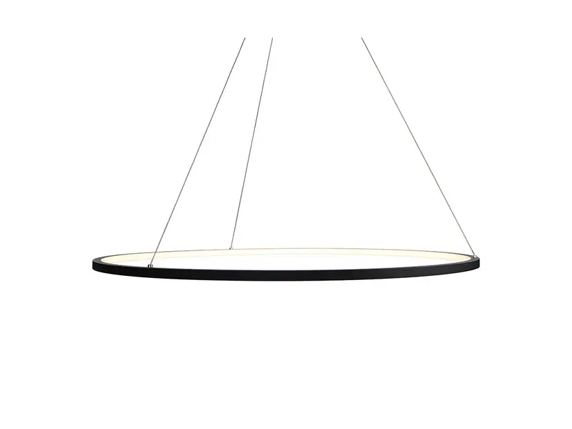 Plată sigură Gloria LED Lustră Pendul Ø80 Slim Negru - Antidark
