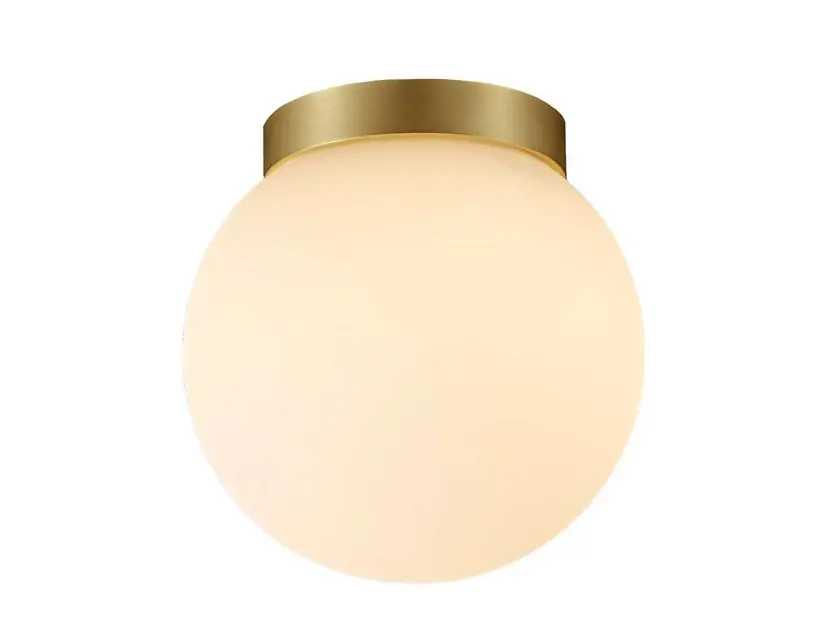 Palla Mini C90 plafonieră LED plafonieră IP44, alamă/opal - Antidark Vezi acum