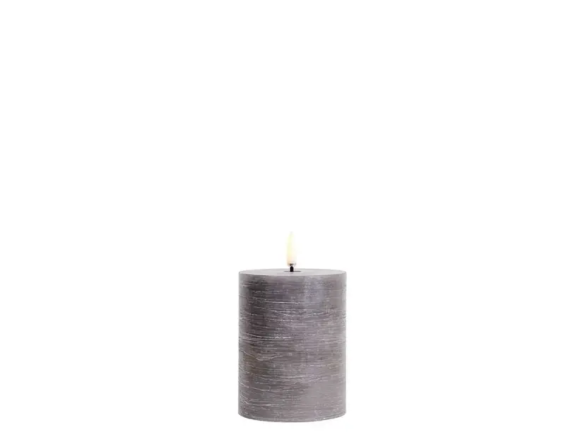Premium Lumânare Stâlp LED 7,8x10,1 cm Rustic Grey - Uyuni Lighting