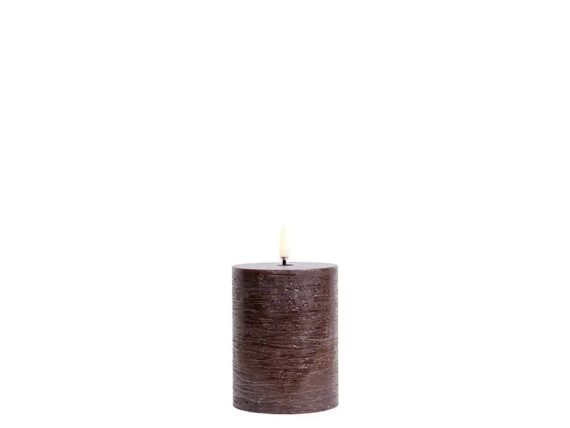 Plată sigură Lumânare Stâlp LED 7,8x10,1 cm Rustic Brown - Uyuni Lighting