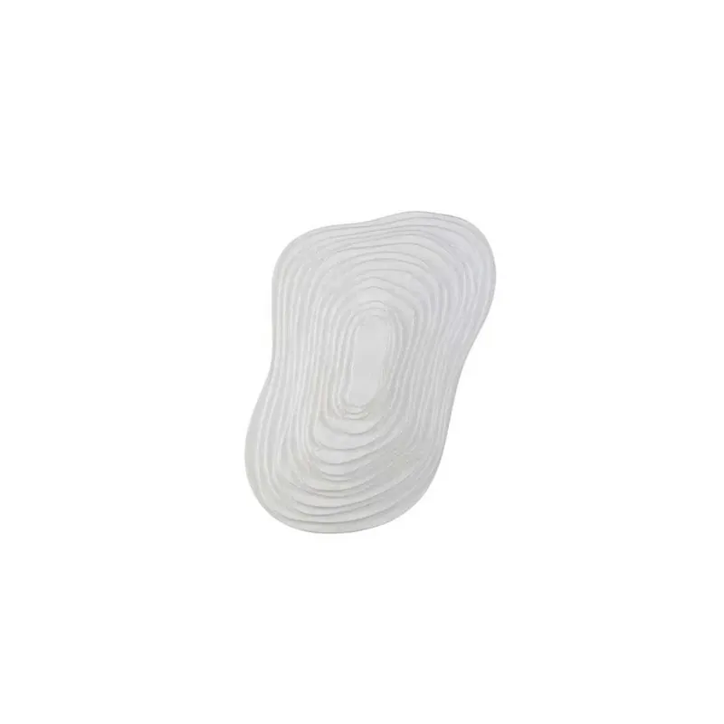 Aplică de perete Nebulis S, albă, înălțime 58 cm, mătase - Forestier Plată securizată