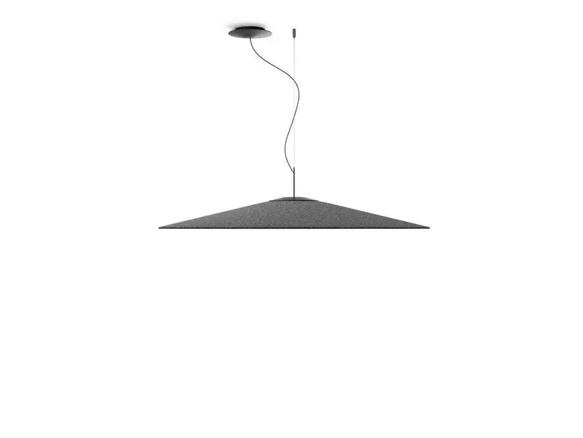 Lampa suspendată Koinè Acoustic LED, 3000 K, gri - Luceplan Ofertă de sezon