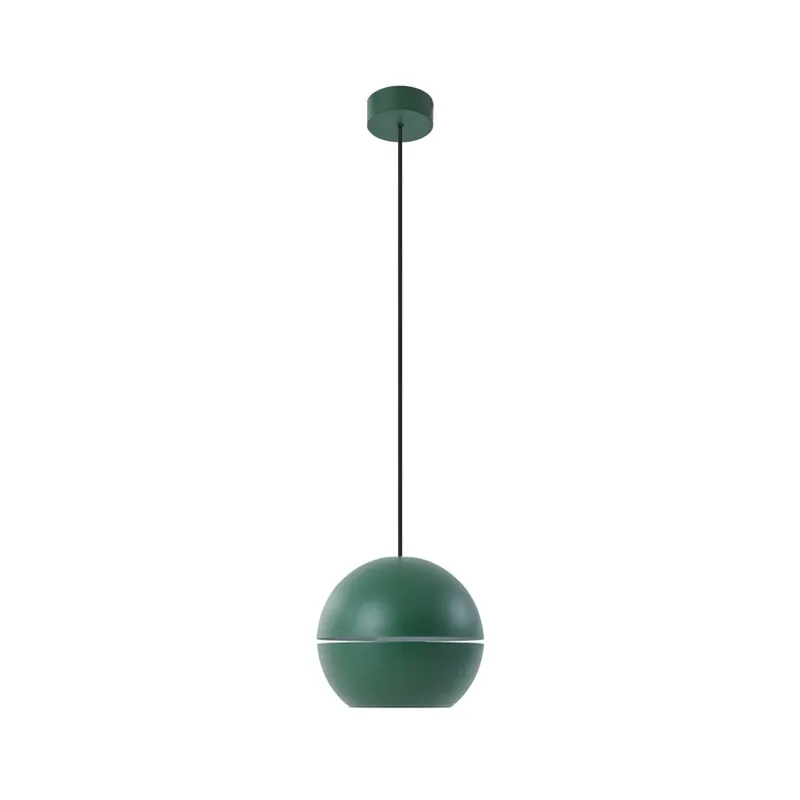 Lampă suspendată Lush, verde, Ø 30 cm, aluminiu, E27- Nola Lichidare de stoc