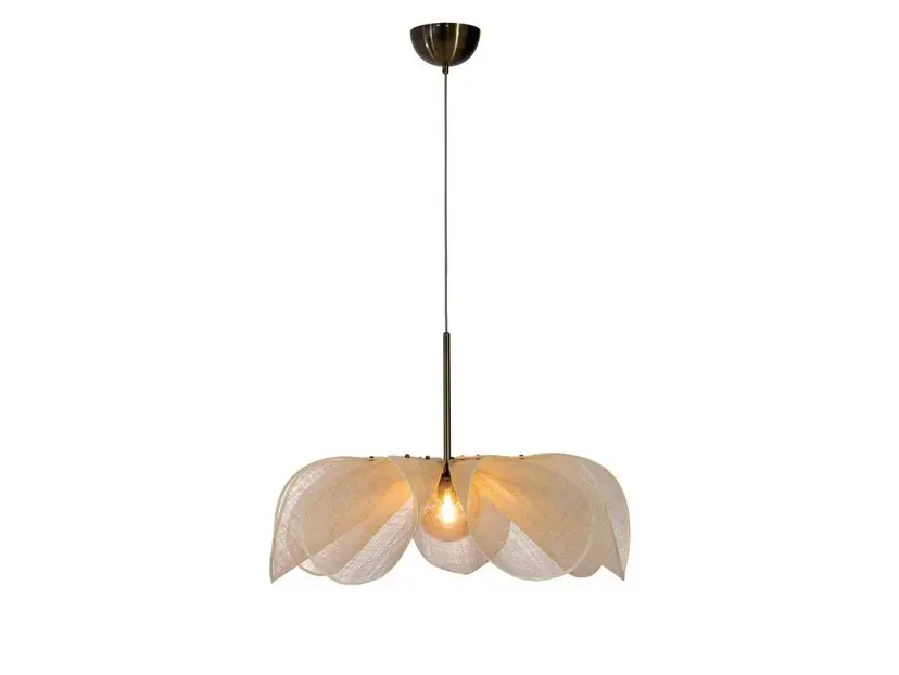 Lampă suspendată Styrka, Ø 75 cm, alamă/bej - Markslöjd Cel mai bun preț