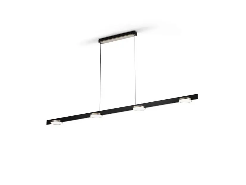 Lampă suspendată Inlay S1800 Linear CCT negru/auriu - Light-Point Reducere specială