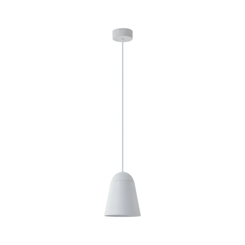 Disponibil imediat Lampa suspendată Montes, albă, Ø 20 cm, aluminiu - Nola