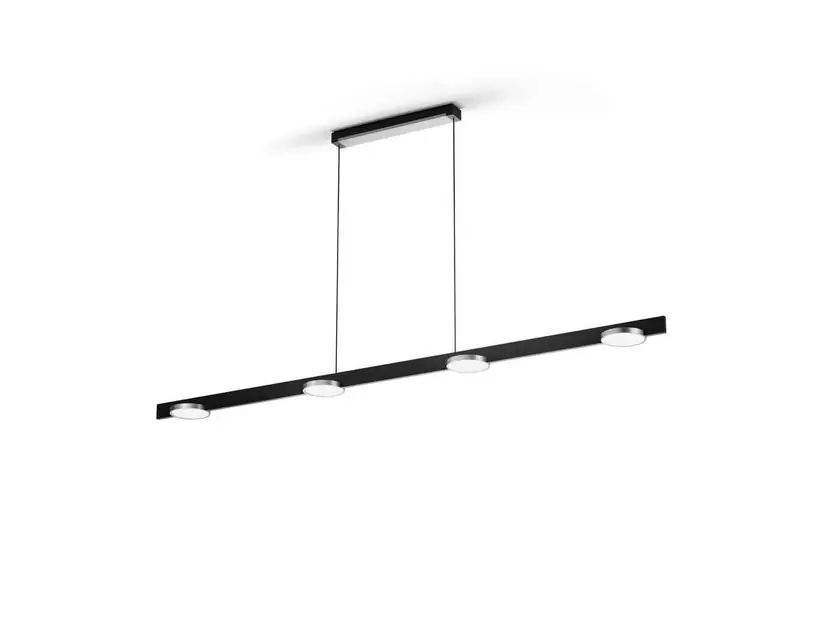 Retur ușor Lampă suspendată Inlay S1800 Linear, negru/argintiu - Light-Point