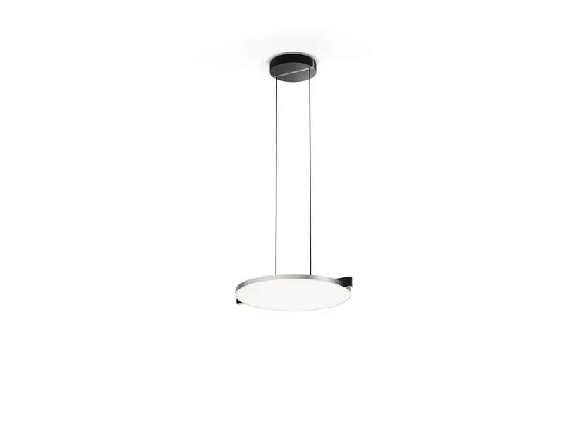 Lampă suspendată Inlay S3 Disc, argintiu, Ø43,8cm - Light-Point Plată securizată