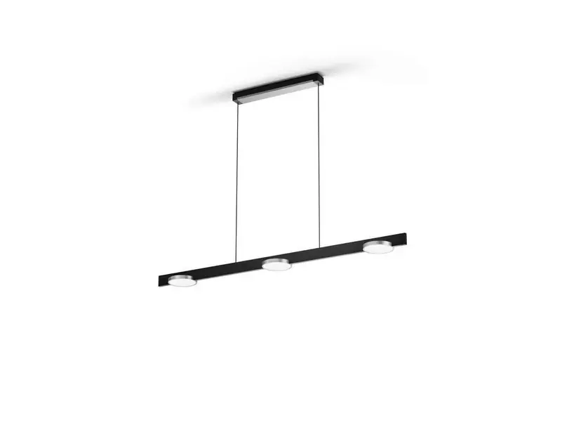 Lampă suspendată Inlay S1250 Linear, negru/argintiu - Light-Point Cumpără online
