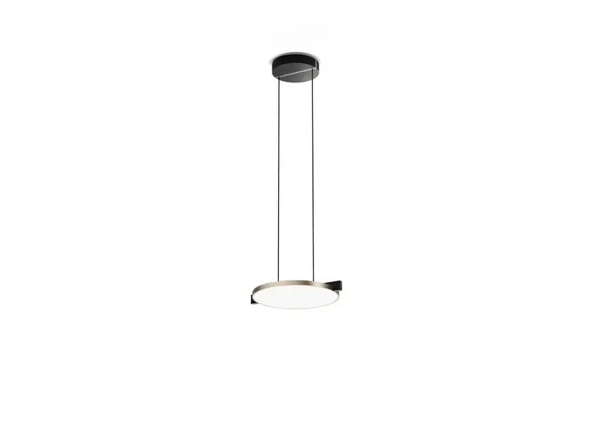 Plată sigură Lampă suspendată Inlay S2 Disc Ø34,2cm, negru/auriu - Light-Point