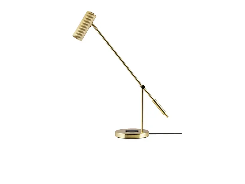 Cumpără online Lampa de masă Hubble Read, bronz, USB-C - Globen Lighting