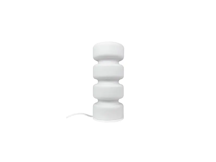 Calitate înaltă Lampa de masă Olive, albă, sticlă opală, înălțime 28 cm - Dyberg Larsen
