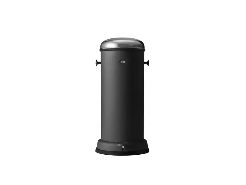 Coș de gunoi cu pedală Vipp16, negru, 18 l, oțel - Vipp Preț redus