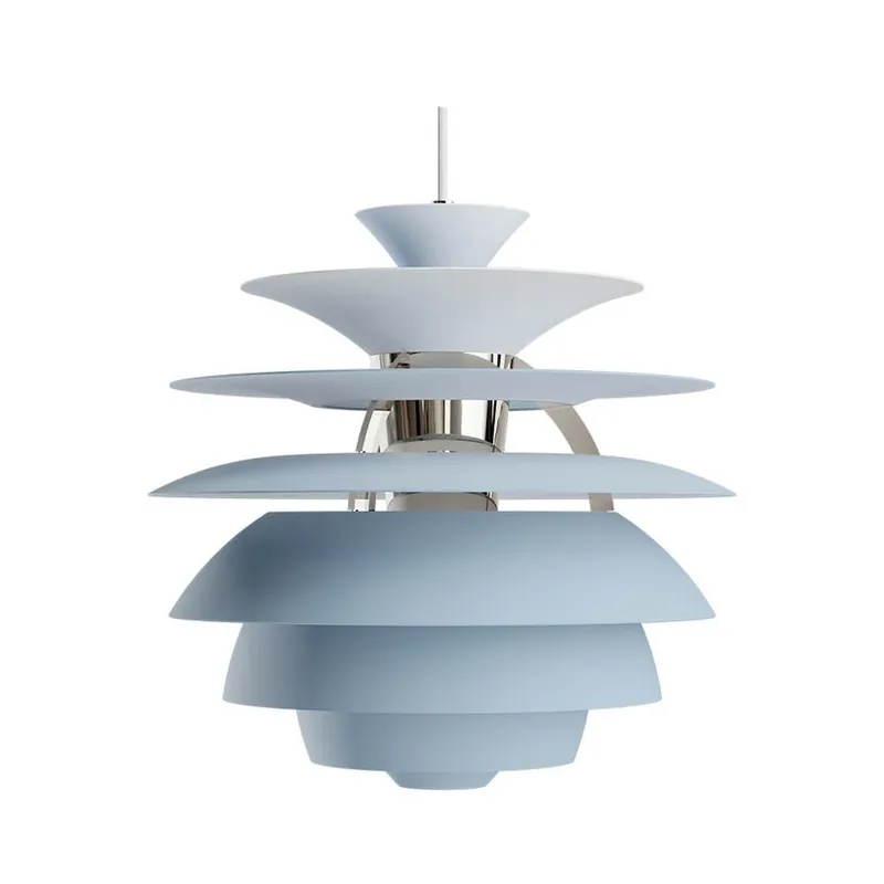 Lampă suspendată PH Snowball, albastru/crom, Ø 40 cm - Louis Poulsen Plată securizată