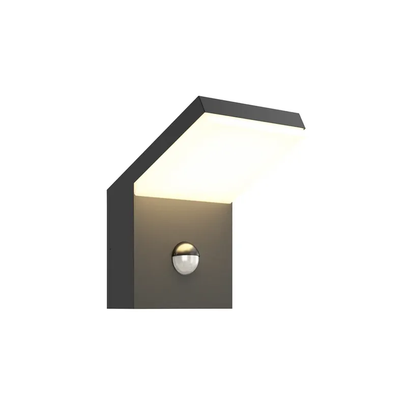 Calitate înaltă Yolena Lampă LED pentru exterior, senzor, antracit, aluminiu - Arcchio