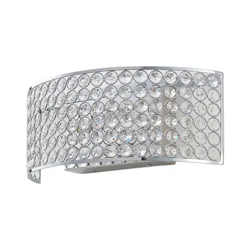 Ofertă exclusivă Alizee Aplică de Perete Chrome/Clear - Lucande