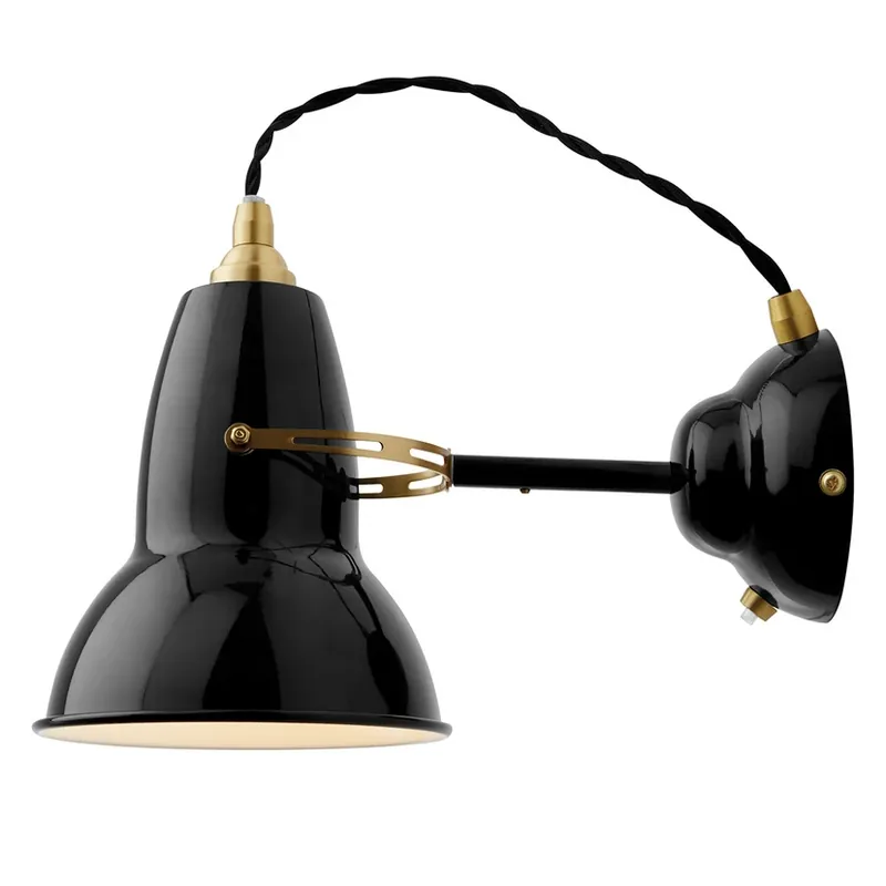 Comandă acum Original 1227 Brass Aplică de Perete Jet Black - Anglepoise