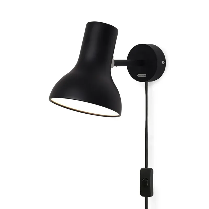 Ofertă de sezon Type 75 Mini Aplică de Perete w/Cablu Jet Black - Anglepoise