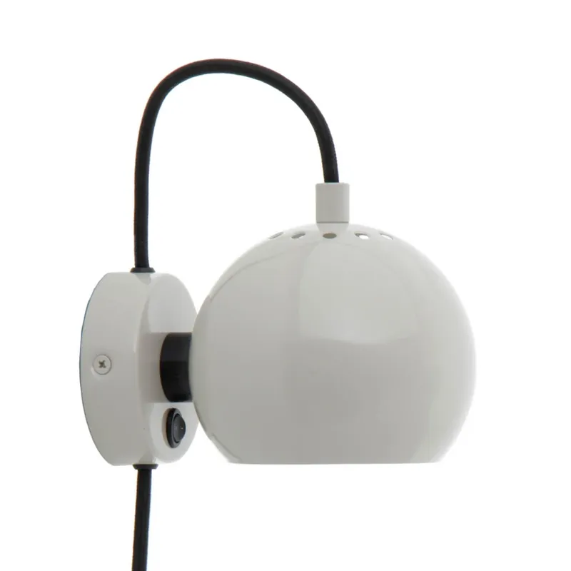 Livrare rapidă Ball Aplică de Perete Glossy Pale Grey - Frandsen