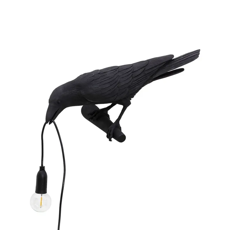 Livrare rapidă Bird Lamp Looking Left Aplică de Perete Black - Seletti