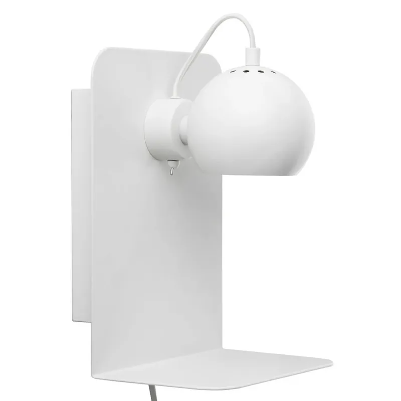 Ball Aplică de Perete cu USB Matte White - Frandsen Cumpărături sigure