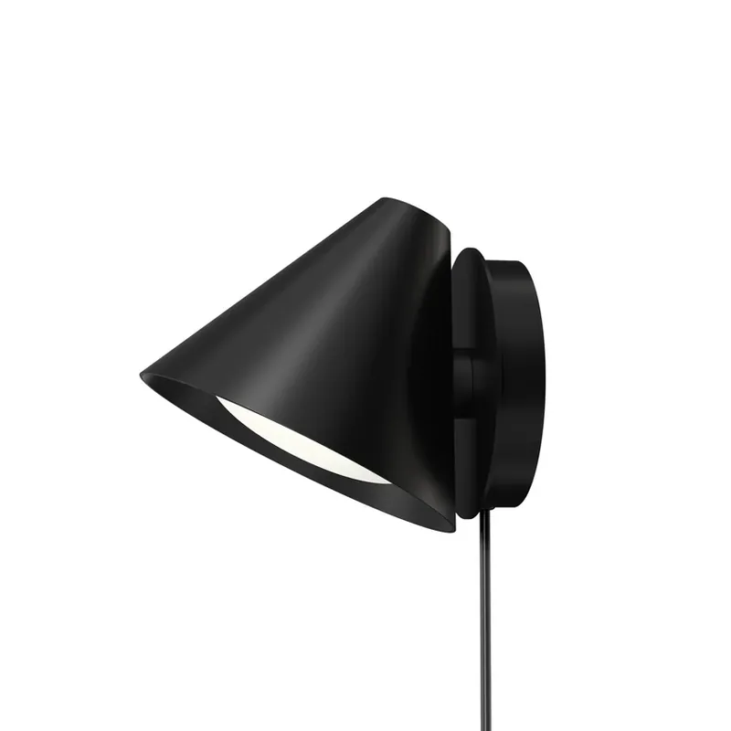 Reduceri Keglen 175 LED Aplică de Perete Dim-to-Warm Black - Louis Poulsen