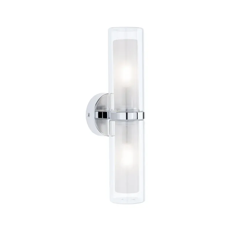 Luena 2 Aplică de Perete IP44 Dim. Cromat/Clear - Paulmann Disponibil imediat